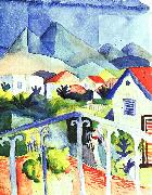 August Macke St.Germain near Tunis oil painting picture wholesale